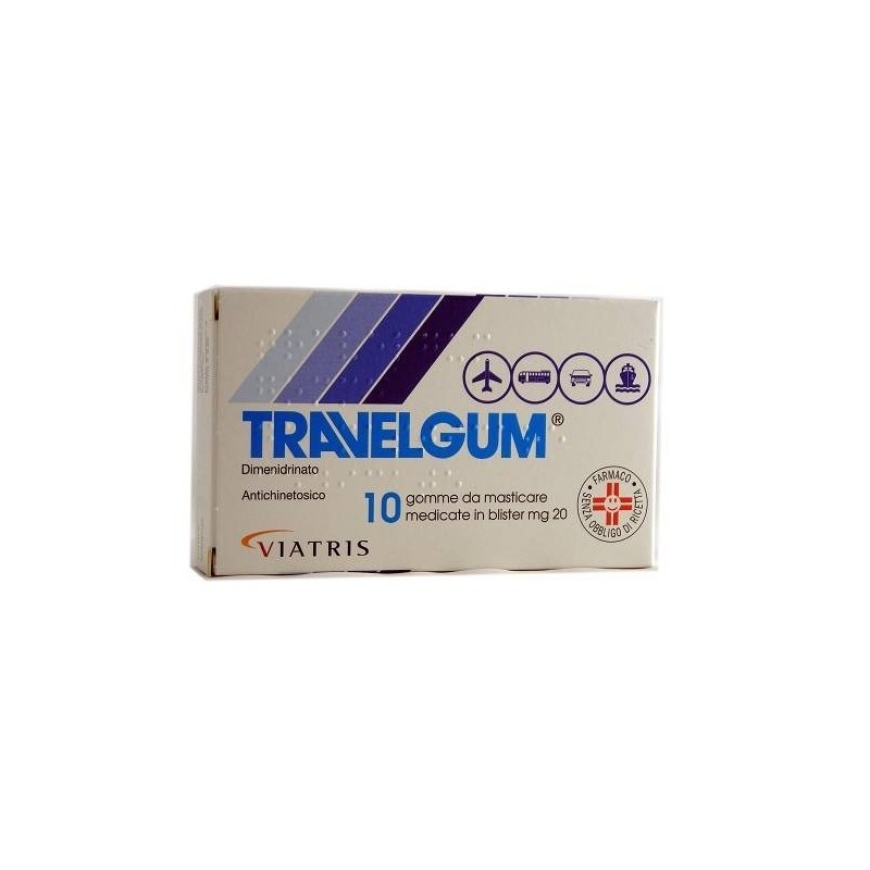 Viatris Healthcare Limited Travelgum 20 Mg Gomme Da Masticare Medicate Dimenidrinato