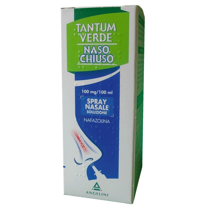 Angelini Pharma Tantum Verde Naso Chiuso 100 Mg/100 Ml Spray Nasale, Soluzione Nafazolina