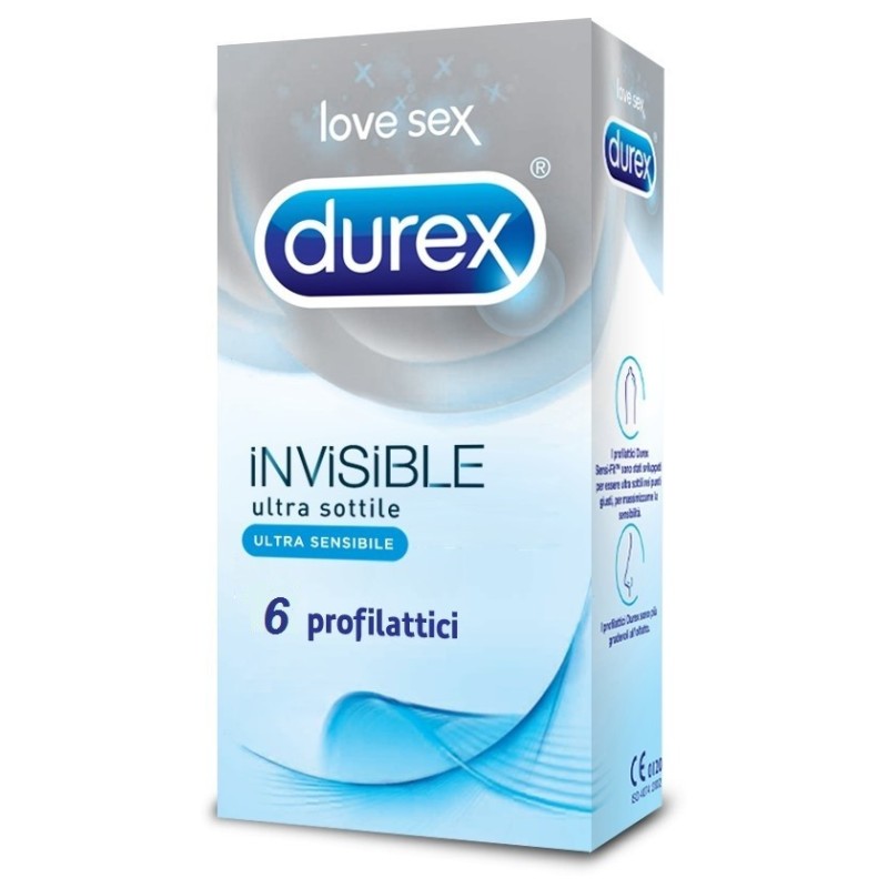 Reckitt Benckiser H. Durex Invisible Profilattico 6 Pezzi