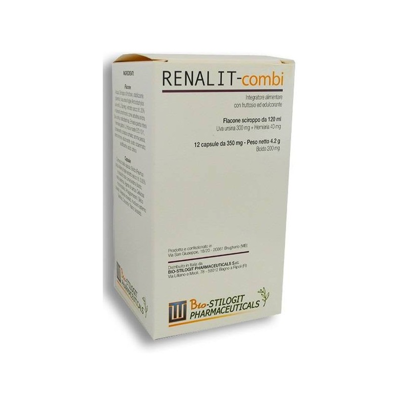 Bio Stilogit Pharmaceutic. Renalit-combi 12 Ovaline + Sciroppo 120 Ml