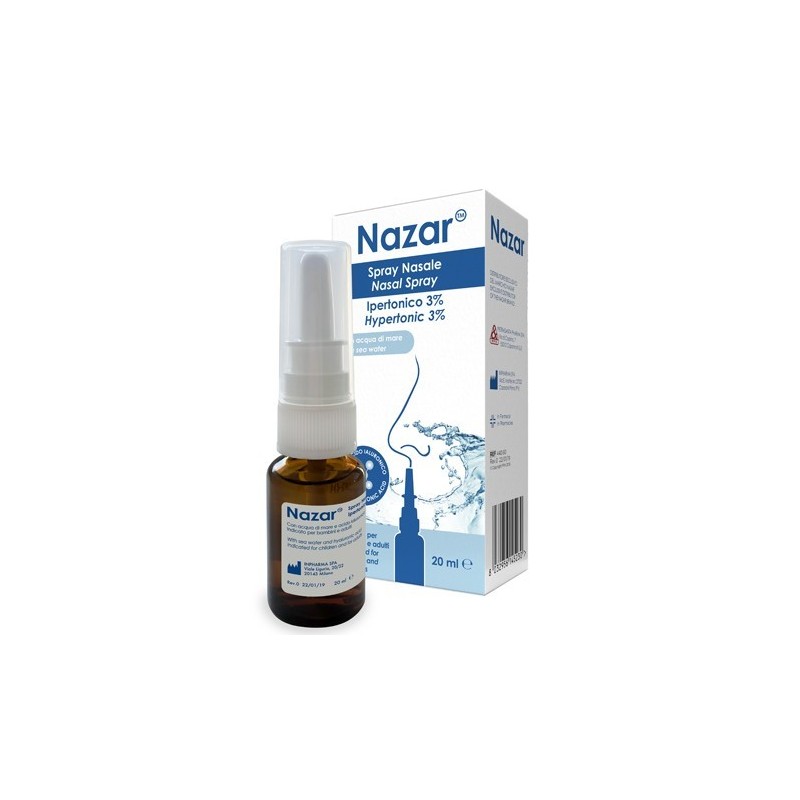 Pietrasanta Pharma Nazar Spray Nasale Ipertonico 3% 20 Ml