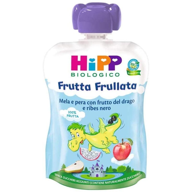Hipp Italia Hipp Bio Frutta Frullata Dragone Mela Pera Frutta Del Drago Ribes Nero 90 G
