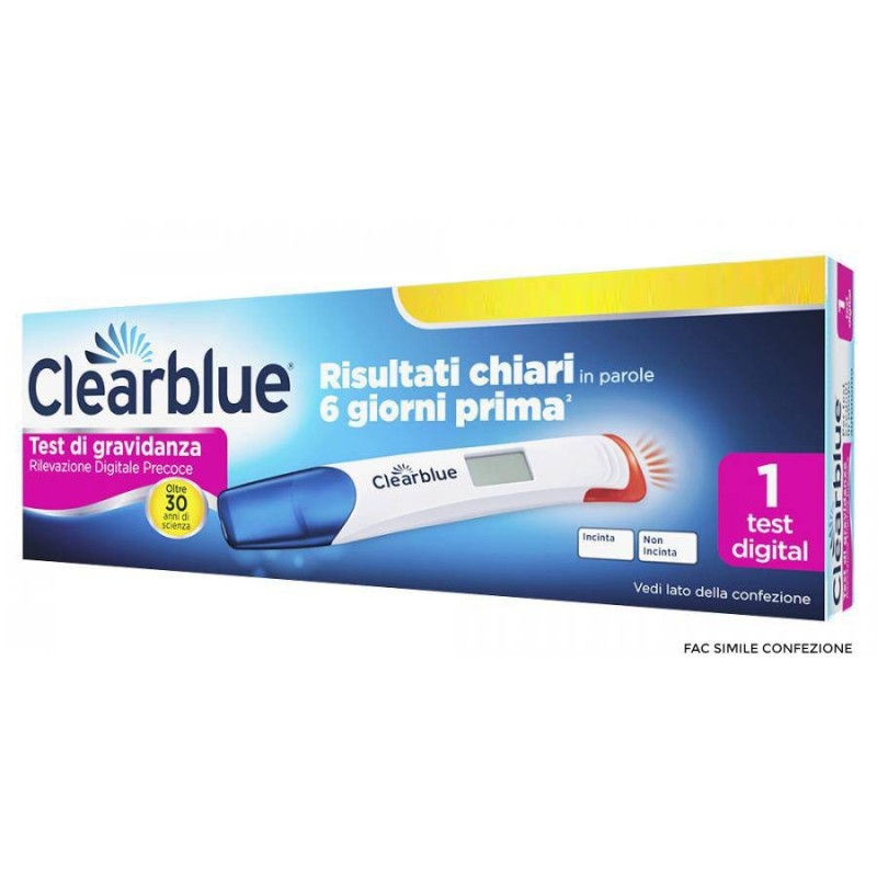 Procter & Gamble Clearblue Test Gravidanza Rilevazione Precoce Digitale 1 Pezzo