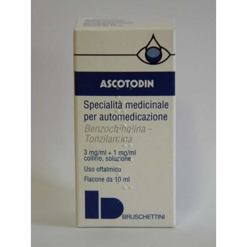 Bruschettini Ascotodin 3 Mg/ml + 1mg/ml Collirio N-metilbenzochinolina Metilsolfato E Tonzilamina Cloridrato