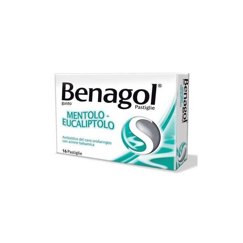 Reckitt Benckiser H. Benagol 1,2 Mg + 0,6 Mg + 8 Mg Pastiglie Gusto Mentolo-eucaliptolo 2,4-diclorobenzil Alcool + Amilmetacreso