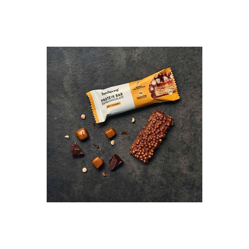 Foodspring Gmbh Protein Bar Extra Chocolate Soft Caramel 45 G