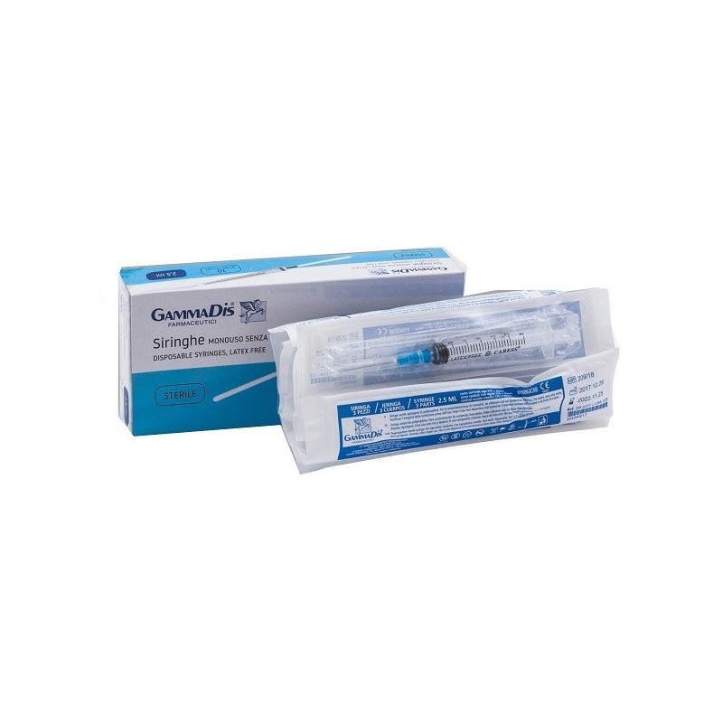 Gammadis Farmaceutici Siringa Soft Capacita' 2,5ml Ago Gauge 23 Confezione 10 Pezzi
