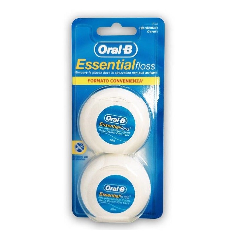 Procter & Gamble Oralb Essentialfloss Filo Interdentale Cerato 2 Pezzi