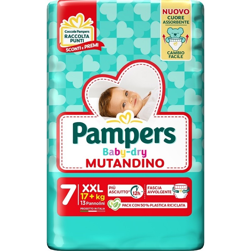 Fater Pampers Baby Dry Pannolino Mutandina Xxl Small Pack 13 Pezzi