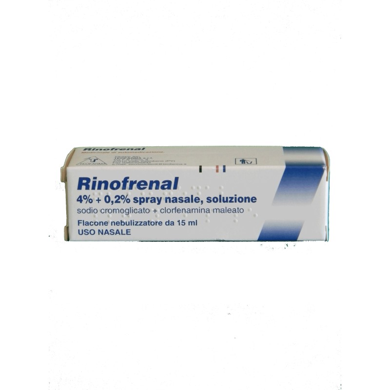 Teofarma Rinofrenal 4% + 0,2% Spray Nasale, Soluzione Sodio Cromoglicato + Clorfenamina Maleato