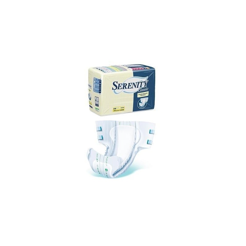 Pannolone Per Incontinenza Serenity Classic Superdry Formato Extra Large 30 Pezzi