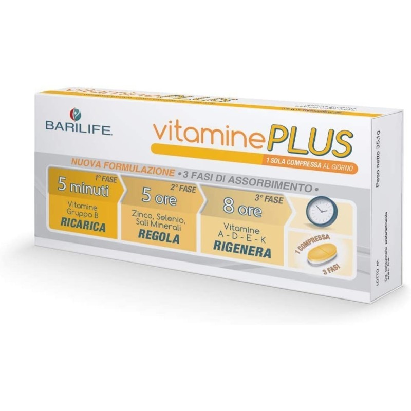 Barilife Vitamine Plus 30 Compresse Trifase