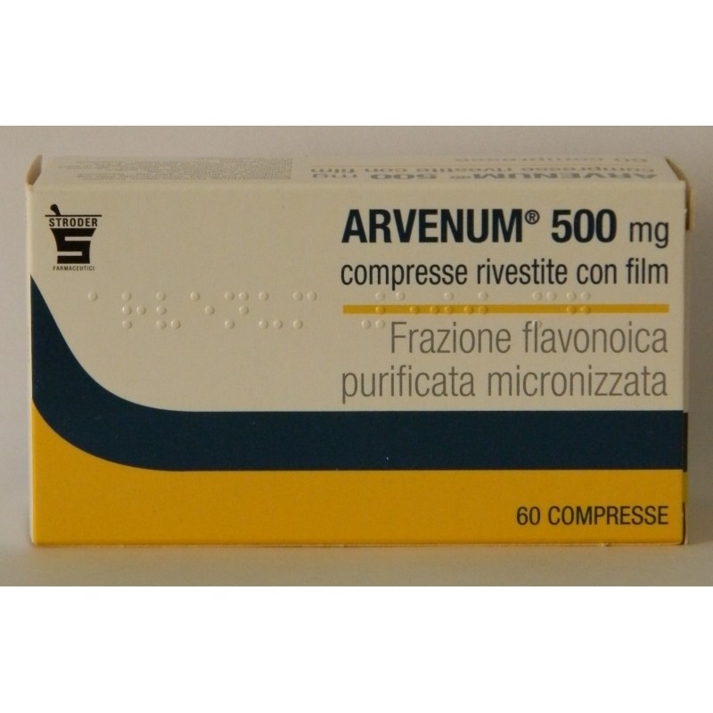 Stroder Arvenum 500 Mg Compresse Rivestite Con Film Frazione Flavonoica Purificata Micronizzata
