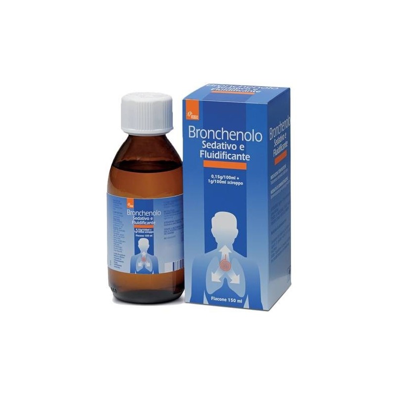 Perrigo Italia Bronchenolo Sedativo E Fluidificante, 1,5 Mg/ml + 10 Mg/ml, Sciroppo  Destrometorfano Bromidrato, Guaifenesina