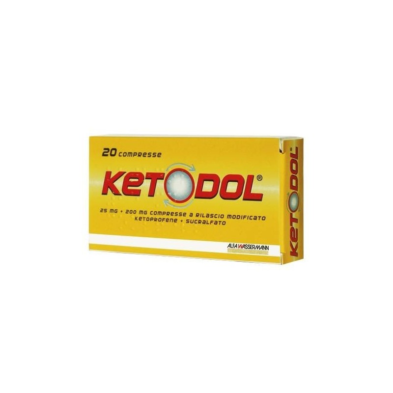 Eg Ketodol 25 Mg + 200 Mg Compresse Ketoprofene E Sucralfato