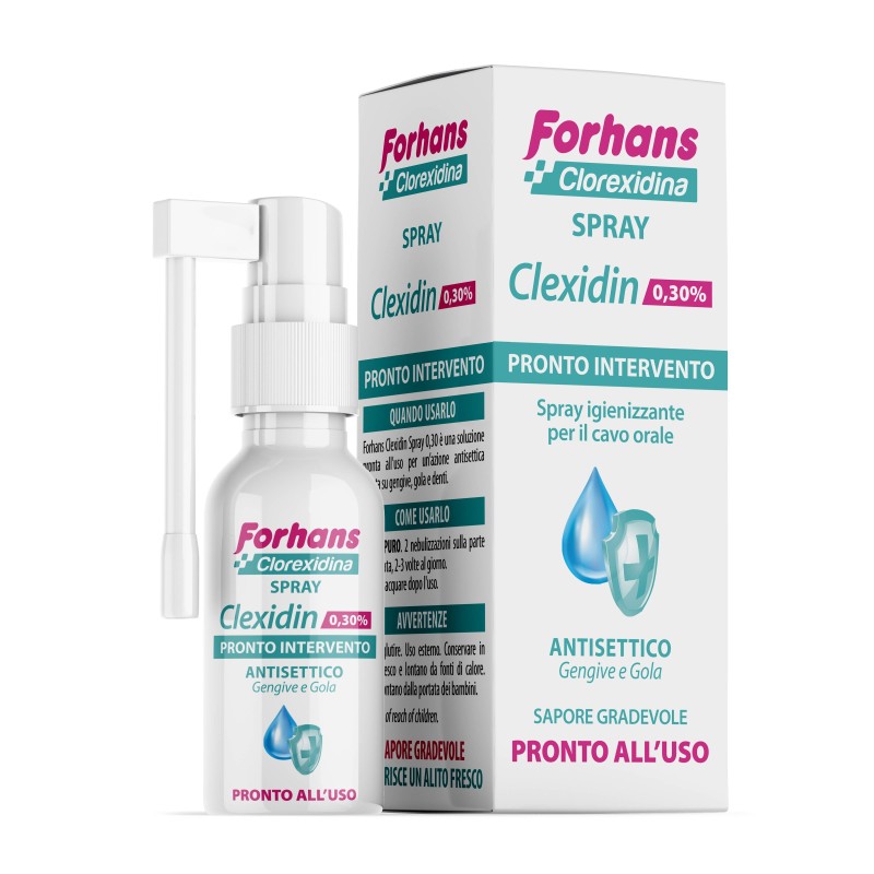 Uragme Collutorio Spray Con Clorexidina Forhans Clexidin 50ml