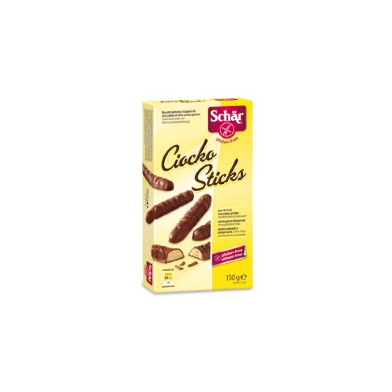 Dr. Schar Schar Ciocko Stick Ricoperti Di Cioccolato Al Latte 150 G