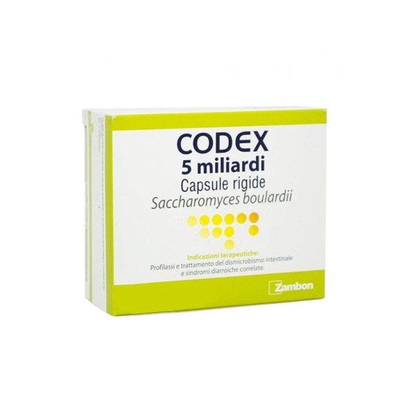 Biocodex Codex 5 Miliardi Capsule Rigide Saccharomyces Boulardii