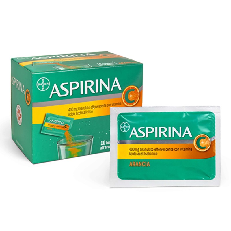 Bayer Aspirina 400 Mg Granulato Effervescente Con Vitamina C Acido Acetilsalicilico + Acido Ascorbico