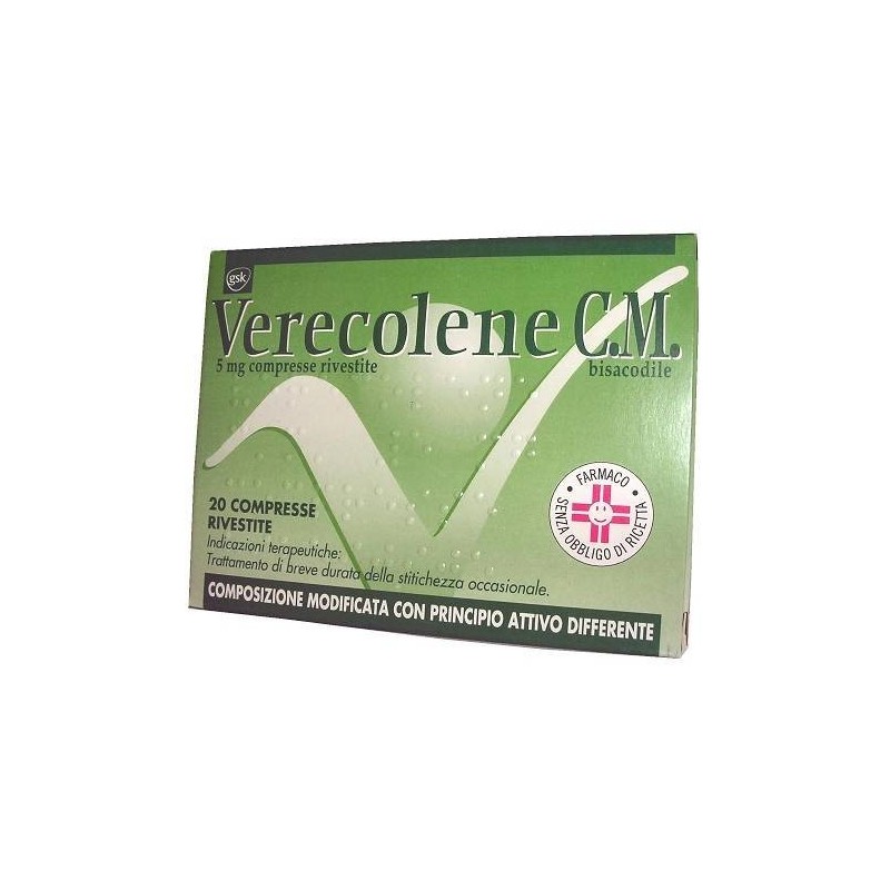 Perrigo Italia Verecolene C.m. 5 Mg Compresse Rivestite Bisacodile