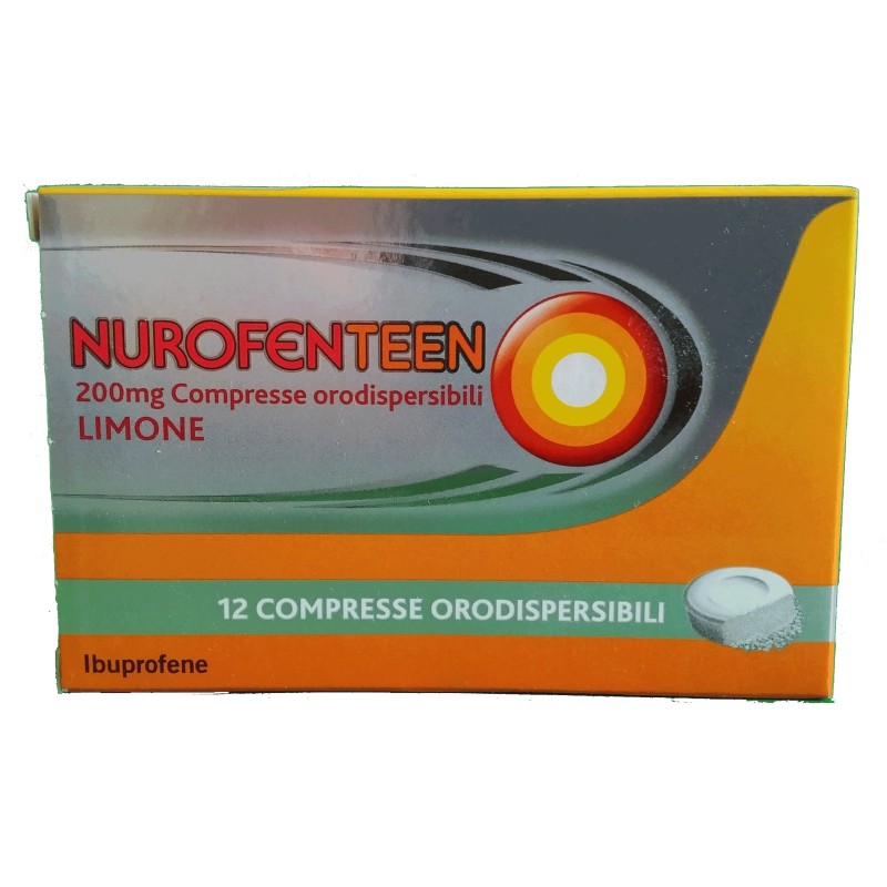 Reckitt Benckiser H. Nurofenteen 200 Mg Compresse Orodispersibili Limone Ibuprofene